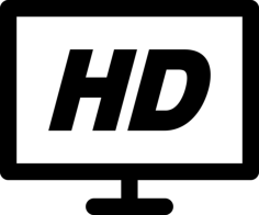 Hd Television Sticker Outline Svg File, Free Vectors File